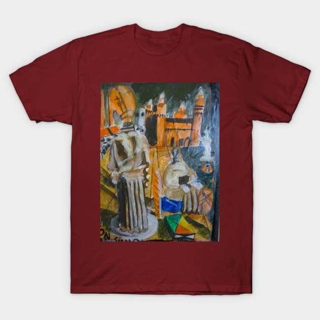 Tribute to Giorgio De Chirico T-Shirt by walter festuccia